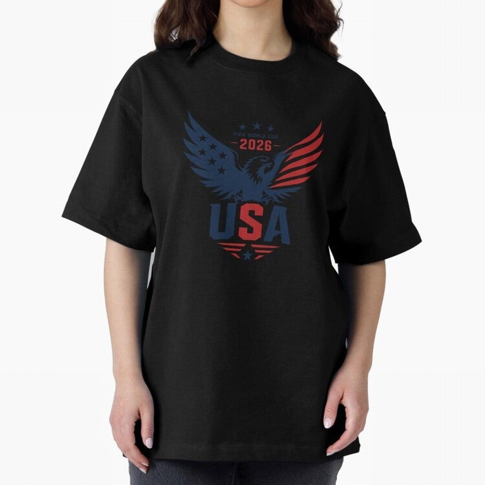 FIFA World Cup 2026 USA Eagle ¨C Patriotic Soccer Art Classic T-Shirt Feel the Heartbeat of FIFA World Cup 2026 Spirit, with Argentina, Neymar, Football Festival Excitement, Trophy Ambitions, Country Rivalries and Star Player Buzz; Perfect for