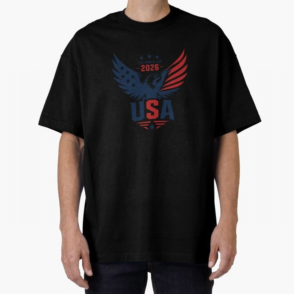 FIFA World Cup 2026 USA Eagle ¨C Patriotic Soccer Art Classic T-Shirt Feel the Heartbeat of FIFA World Cup 2026 Spirit, with Argentina, Neymar, Football Festival Excitement, Trophy Ambitions, Country Rivalries and Star Player Buzz; Perfect for
