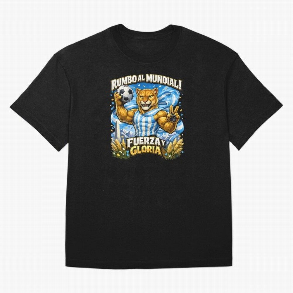 Argentina Puma World Cup Fan Art Classic T-Shirt Bring a Champion Mindset to FIFA World Cup 2026 Highlighting Cristiano Ronaldo, Haaland and CR7, Argentina and Brazil Energy, Vintage Soccer Flavor, Modern Football Stars, National Flags and Final