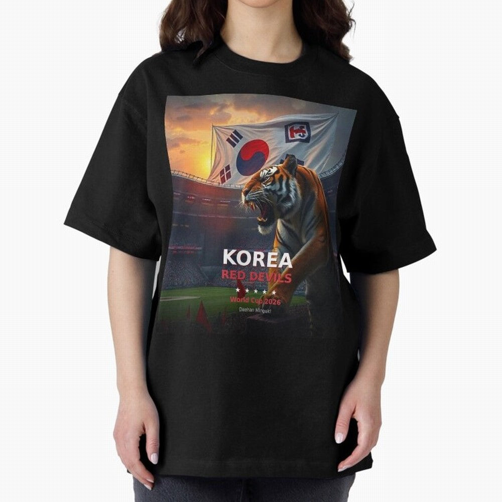 Korea Red Devils - World Cup 2026 Soccer Fan Tee Classic T-Shirt Show Your Stadium Side during FIFA World Cup 2026 Spirit, Built around Netherlands, CR7 and Messi, Soccer Culture, Superstar Moments, National Team Dreams and Competitive Fire;
