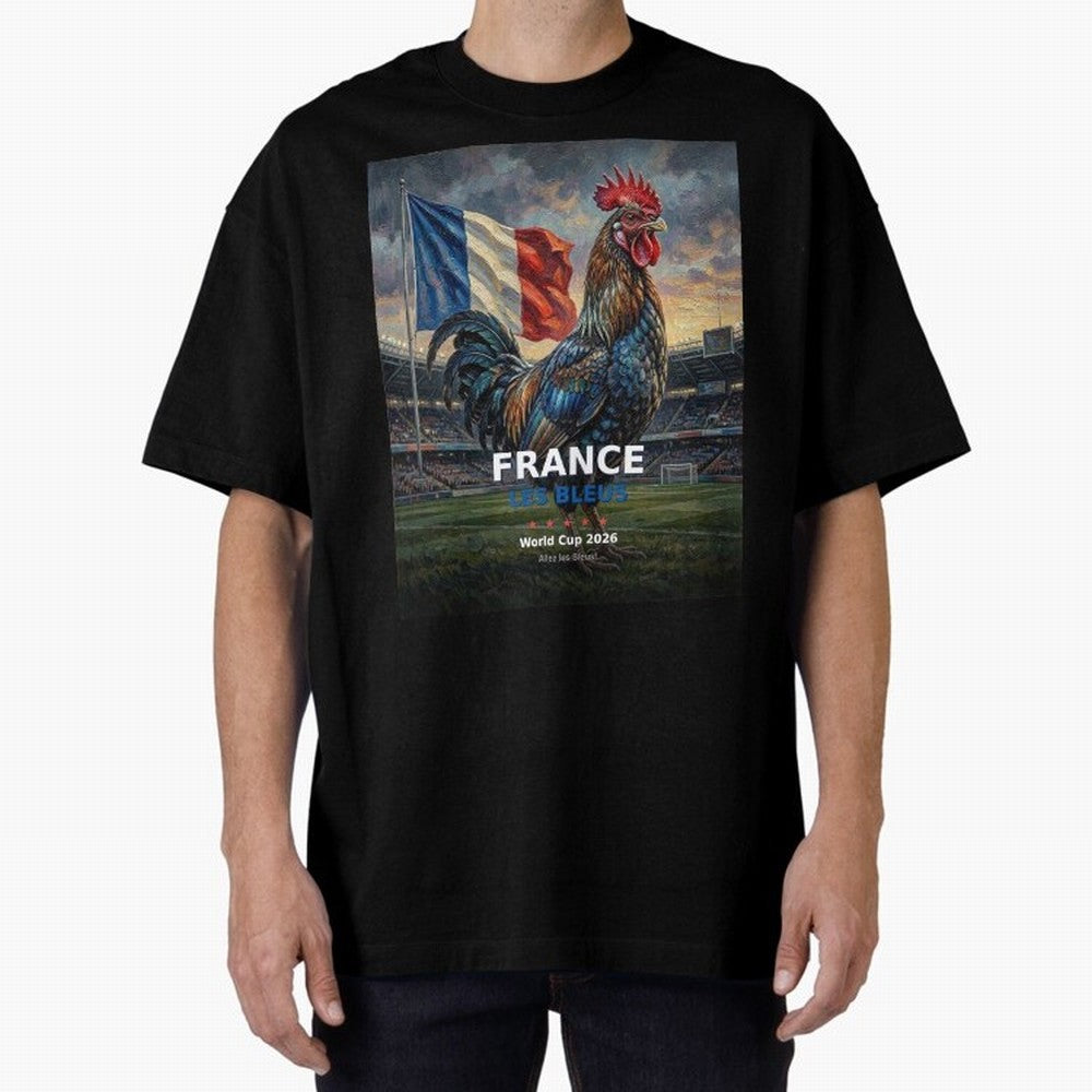 France Les Bleus - World Cup 2026 Soccer Fan Tee Classic T-Shirt Bring a Vintage Feel to Global Football Passion for FIFA World Cup 2026 Group Stage, Centered on Mbappe and Neymar, Spain, Football Festival Excitement, Trophy Ambitions, Country