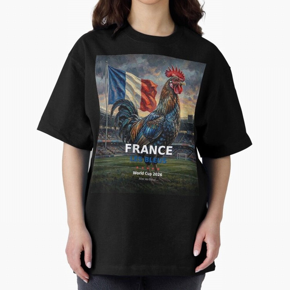 France Les Bleus - World Cup 2026 Soccer Fan Tee Classic T-Shirt Bring a Vintage Feel to Global Football Passion for FIFA World Cup 2026 Group Stage, Centered on Mbappe and Neymar, Spain, Football Festival Excitement, Trophy Ambitions, Country