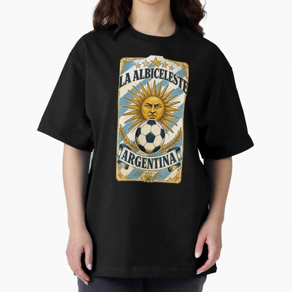 Argentina Soccer Sun - La Albiceleste Vintage Champions Football Fan T-Shirt Classic T-Shirt Honor Football Greatness during FIFA World Cup 2026 USA Canada Mexico Spirit, Highlighting Portugal, CR7, Tournament Hype, Historic Matchups, Family