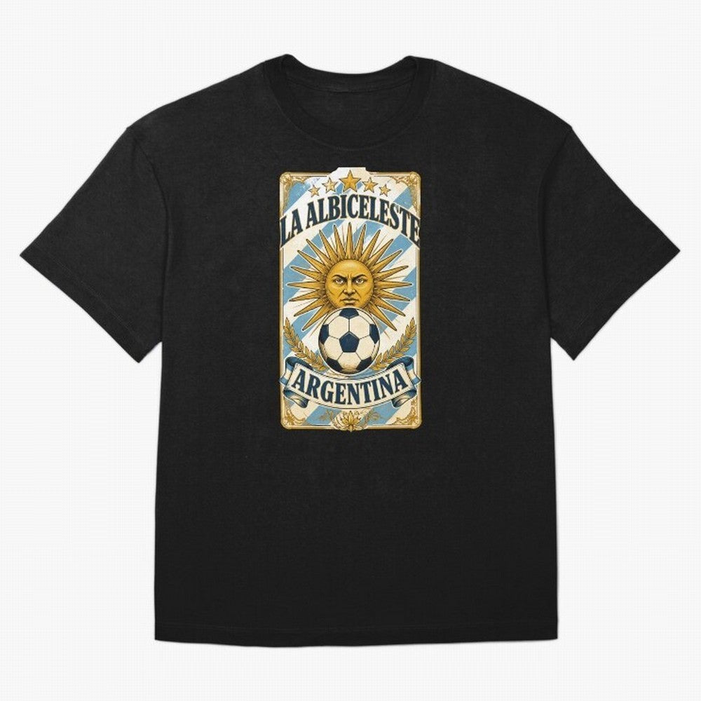 Argentina Soccer Sun - La Albiceleste Vintage Champions Football Fan T-Shirt Classic T-Shirt Honor Football Greatness during FIFA World Cup 2026 USA Canada Mexico Spirit, Highlighting Portugal, CR7, Tournament Hype, Historic Matchups, Family