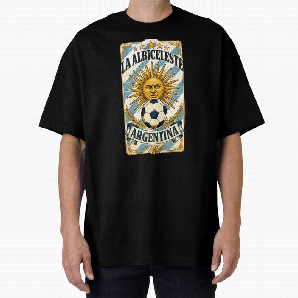 Argentina Soccer Sun - La Albiceleste Vintage Champions Football Fan T-Shirt Classic T-Shirt Honor Football Greatness during FIFA World Cup 2026 USA Canada Mexico Spirit, Highlighting Portugal, CR7, Tournament Hype, Historic Matchups, Family