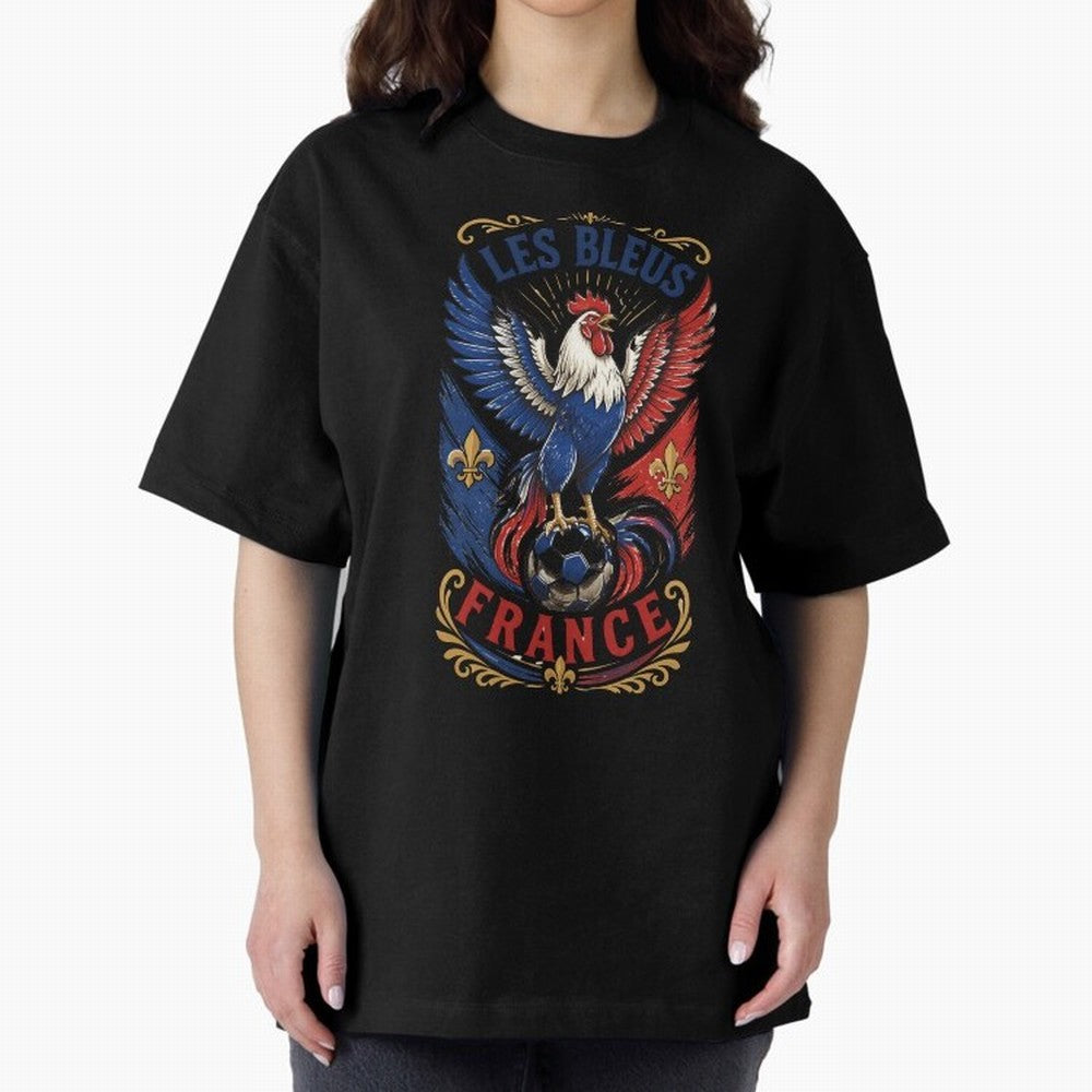 France Soccer Rooster - Les Bleus Vintage Patriotic Football Fan T-Shirt Classic T-Shirt Wear the Spirit of Global Football Passion for FIFA World Cup 2026, Driven by Mbappe, Germany, Championship Spirit, Famous Goals, Roaring Crowds and