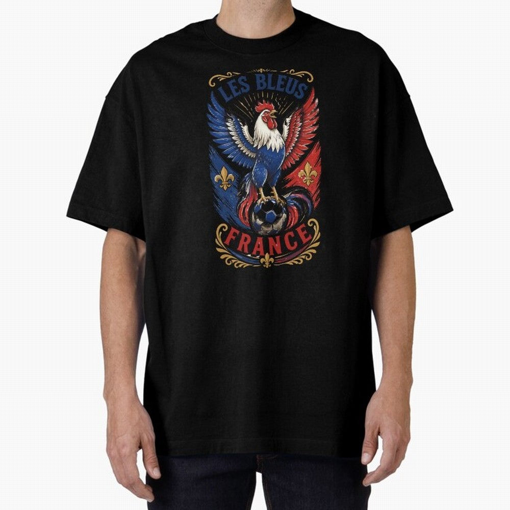 France Soccer Rooster - Les Bleus Vintage Patriotic Football Fan T-Shirt Classic T-Shirt Wear the Spirit of Global Football Passion for FIFA World Cup 2026, Driven by Mbappe, Germany, Championship Spirit, Famous Goals, Roaring Crowds and