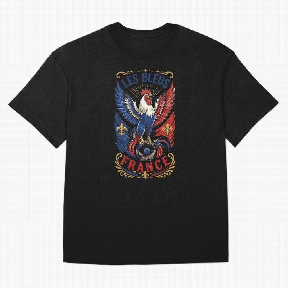 France Soccer Rooster - Les Bleus Vintage Patriotic Football Fan T-Shirt Classic T-Shirt Wear the Spirit of Global Football Passion for FIFA World Cup 2026, Driven by Mbappe, Germany, Championship Spirit, Famous Goals, Roaring Crowds and