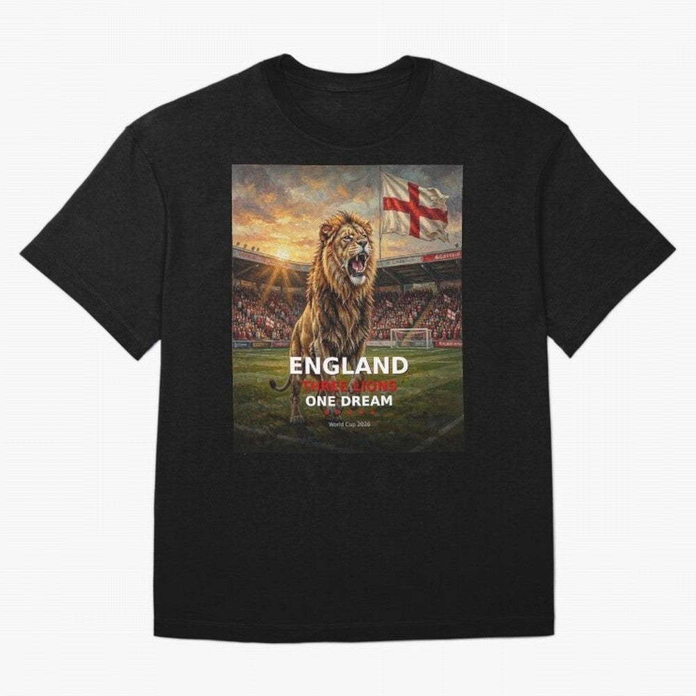 England Three Lions One Dream - World Cup 2026 Soccer Fan Tee Classic T-Shirt Treasure the FIFA World Cup 2026 Journey through Neymar Highlights, Argentina Pride, Soccer Culture, Superstar Moments, National Team Dreams and Competitive Fire; Perfect