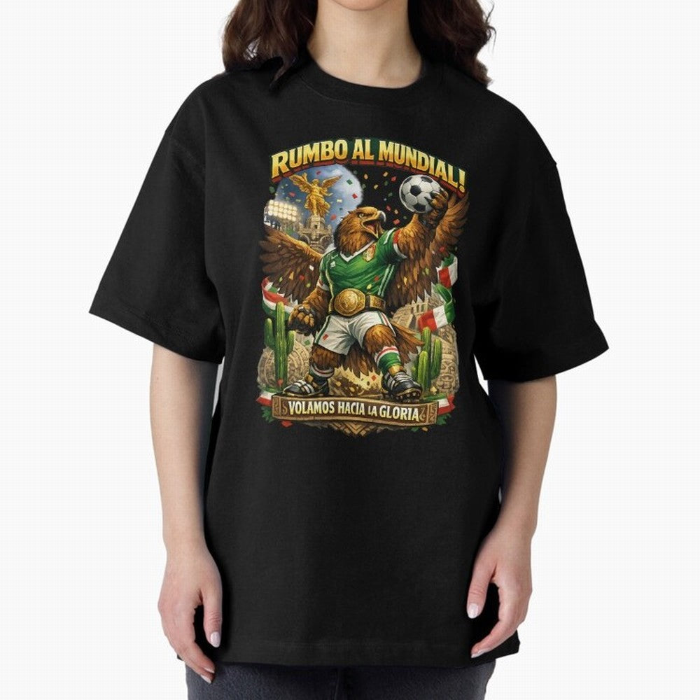Mexico World Cup 2026 Eagle Fan Art Classic T-Shirt Spotlight FIFA World Cup 2026 Group Stage for Fans of Mbappe and Portugal, Bringing Stadium Memories, Football Loyalty, International Chants and Championship Tradition; Made for Die Hard