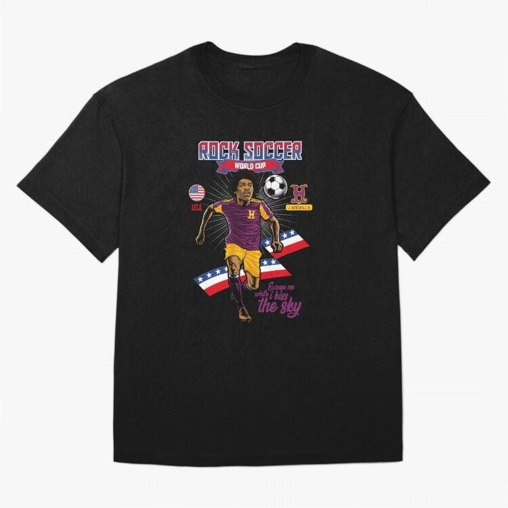 Rock Soccer World Cup Classic T-Shirt Support Your Favorite Stars during FIFA World Cup 2026 with Cristiano Ronaldo, Haaland and CR7, Argentina Energy, Champion Mindset, Group Stage Buzz, Knockout Tension and Passionate Fan Culture; Ideal for