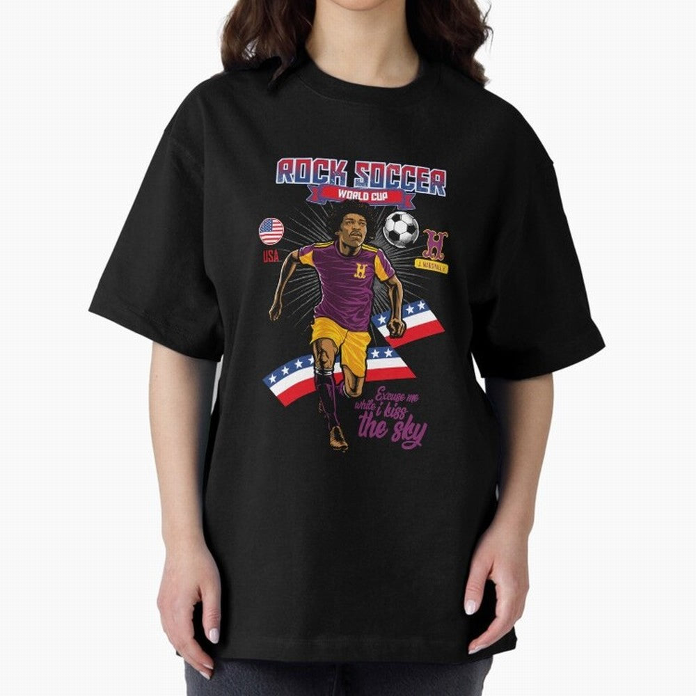 Rock Soccer World Cup Classic T-Shirt Support Your Favorite Stars during FIFA World Cup 2026 with Cristiano Ronaldo, Haaland and CR7, Argentina Energy, Champion Mindset, Group Stage Buzz, Knockout Tension and Passionate Fan Culture; Ideal for