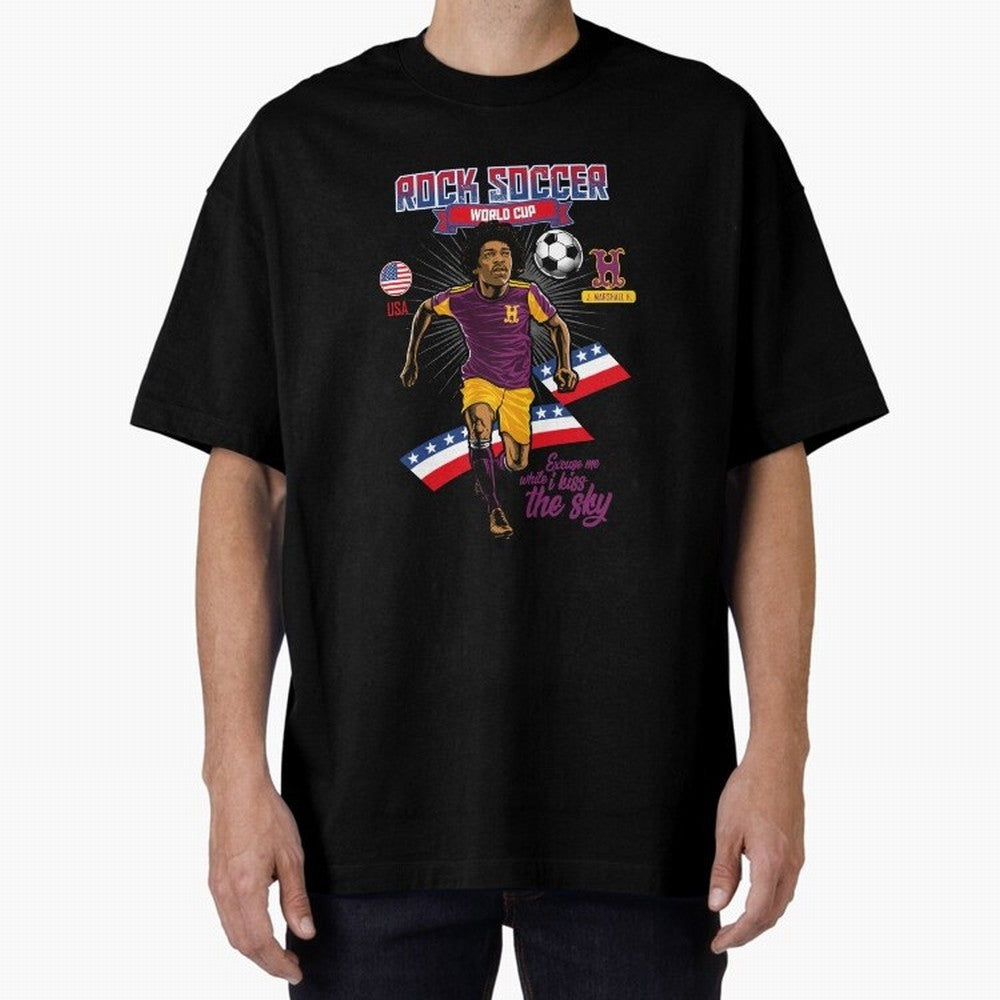 Rock Soccer World Cup Classic T-Shirt Support Your Favorite Stars during FIFA World Cup 2026 with Cristiano Ronaldo, Haaland and CR7, Argentina Energy, Champion Mindset, Group Stage Buzz, Knockout Tension and Passionate Fan Culture; Ideal for