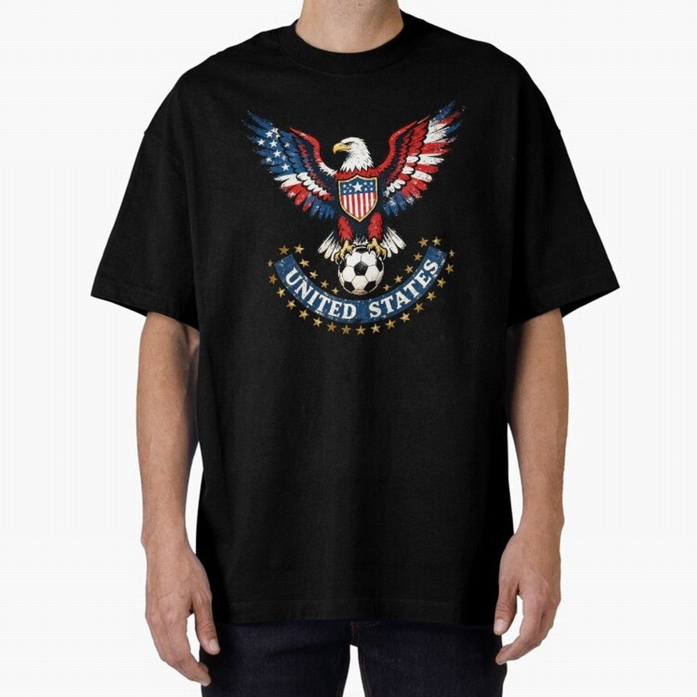 USA Soccer Eagle - United States Football Fan Classic T-Shirt Turn Football Passion into FIFA World Cup 2026 Group Stage with Cristiano Ronaldo, Argentina and Brazil Energy, Goal Celebration Energy, Supporter Heritage, Football Icons and Worldwide
