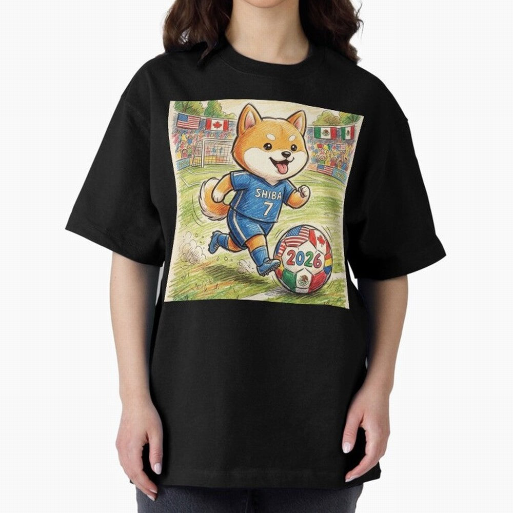 2026 World Cup Shiba Inu Ace #7 - Stadium Action Art Classic T-Shirt Celebrate Classic Football Spirit in Match Day Hype around FIFA World Cup 2026, Messi and Cristiano Ronaldo, Argentina and Brazil, Football History, Final Match Energy, Crowd