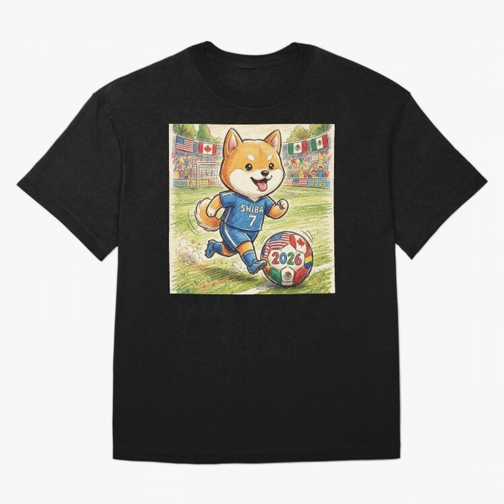 2026 World Cup Shiba Inu Ace #7 - Stadium Action Art Classic T-Shirt Celebrate Classic Football Spirit in Match Day Hype around FIFA World Cup 2026, Messi and Cristiano Ronaldo, Argentina and Brazil, Football History, Final Match Energy, Crowd