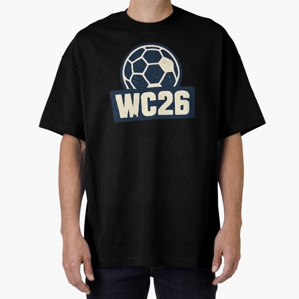 WC26 Retro Soccer Ball Vintage Football Fan Design Classic T-Shirt Stand Proud for FIFA World Cup 2026 Spirit, Built around France, Mbappe, Retro Football Energy, Iconic Rivalries, Trophy Chase Drama and Stadium Atmosphere; Ideal for Passionate