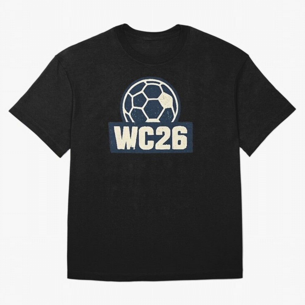 WC26 Retro Soccer Ball Vintage Football Fan Design Classic T-Shirt Stand Proud for FIFA World Cup 2026 Spirit, Built around France, Mbappe, Retro Football Energy, Iconic Rivalries, Trophy Chase Drama and Stadium Atmosphere; Ideal for Passionate