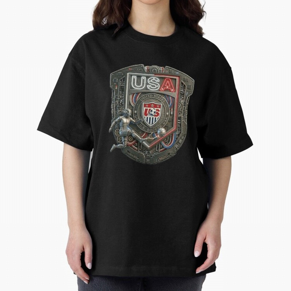 USA SOCCER SHIELD KICKING BALL Classic T-Shirt Embrace Global Football Passion for FIFA World Cup 2026 Group Stage, with Haaland, France and Portugal, Vintage Soccer Flavor, Modern Football Stars, National Flags and Final Night Emotion; Ideal for