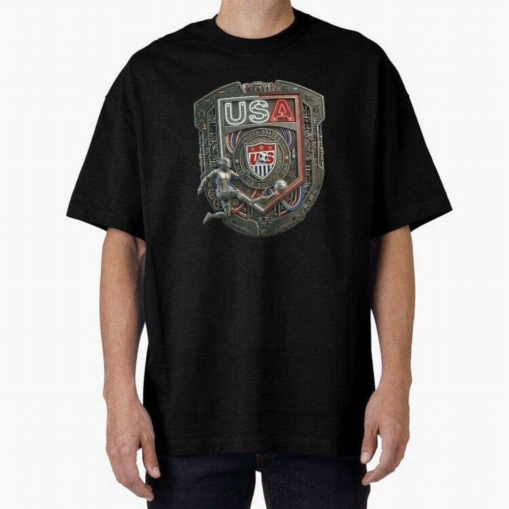 USA SOCCER SHIELD KICKING BALL Classic T-Shirt Embrace Global Football Passion for FIFA World Cup 2026 Group Stage, with Haaland, France and Portugal, Vintage Soccer Flavor, Modern Football Stars, National Flags and Final Night Emotion; Ideal for