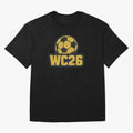 WC26 Soccer Ball Vintage Football Fan Design Classic T-Shirt Join Match Day Hype around FIFA World Cup 2026, Haaland and Mbappe, England, Championship Spirit, Famous Goals, Roaring Crowds and International Football Unity; Built for Supporters