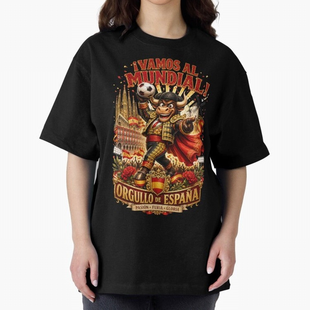Spain World Cup 2026 Bull Fan Art Classic T-Shirt Celebrate Global Passion for FIFA World Cup 2026 Group Stage Built around Haaland and Mbappe, Spain Energy, Stadium Chants, National Pride, Trophy Dreams and Unforgettable Football Memories; Perfect