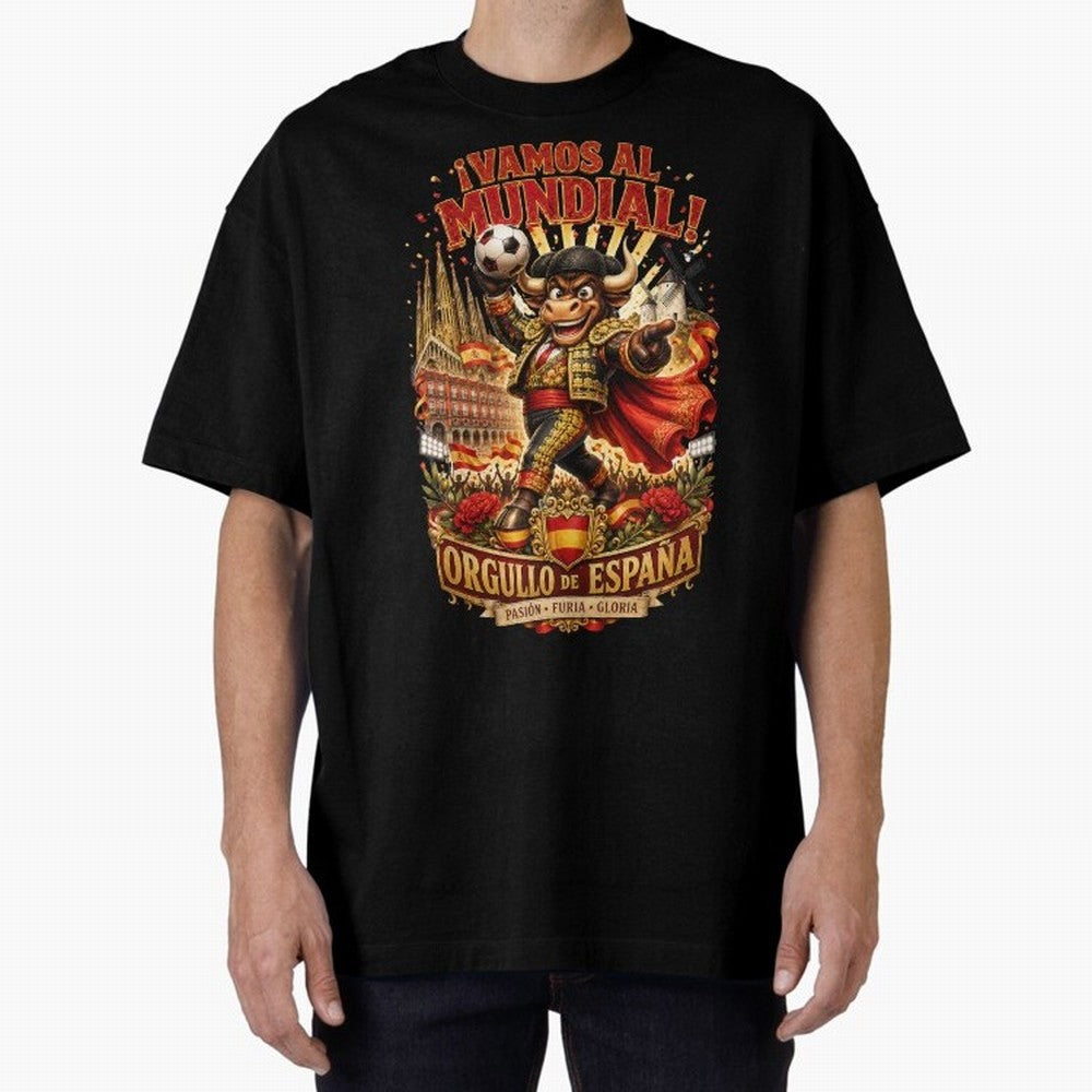 Spain World Cup 2026 Bull Fan Art Classic T-Shirt Celebrate Global Passion for FIFA World Cup 2026 Group Stage Built around Haaland and Mbappe, Spain Energy, Stadium Chants, National Pride, Trophy Dreams and Unforgettable Football Memories; Perfect