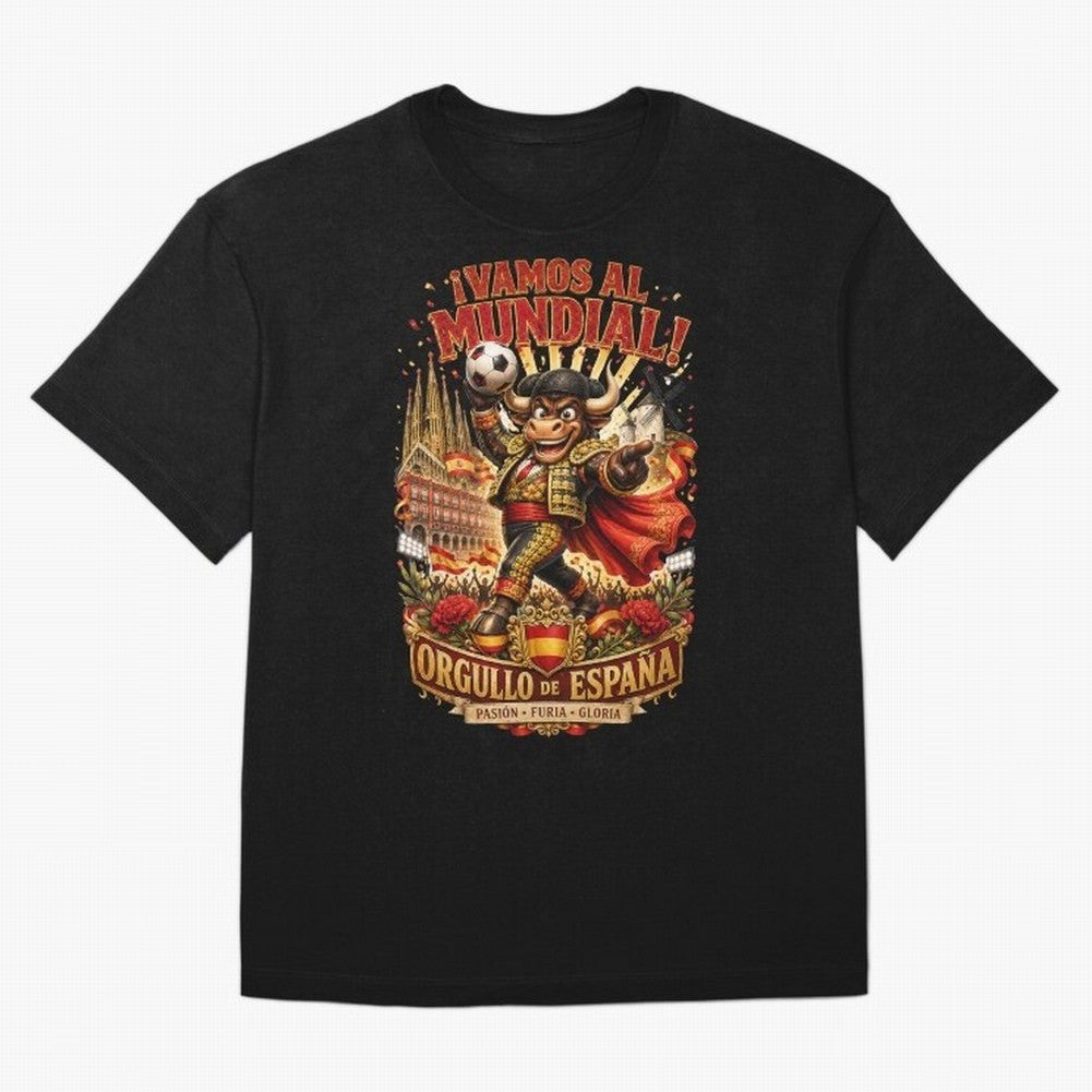 Spain World Cup 2026 Bull Fan Art Classic T-Shirt Celebrate Global Passion for FIFA World Cup 2026 Group Stage Built around Haaland and Mbappe, Spain Energy, Stadium Chants, National Pride, Trophy Dreams and Unforgettable Football Memories; Perfect