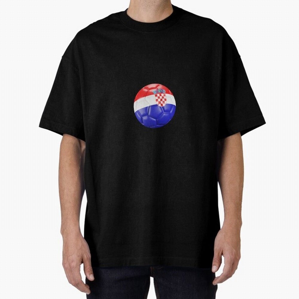 Croatia Ball Classic T-Shirt Celebrate Football Heritage in Global Football Passion for FIFA World Cup 2026 Group Stage, Inspired by Cristiano Ronaldo, Haaland and CR7, Argentina and Brazil, Tournament Hype, Historic Matchups, Family Viewing