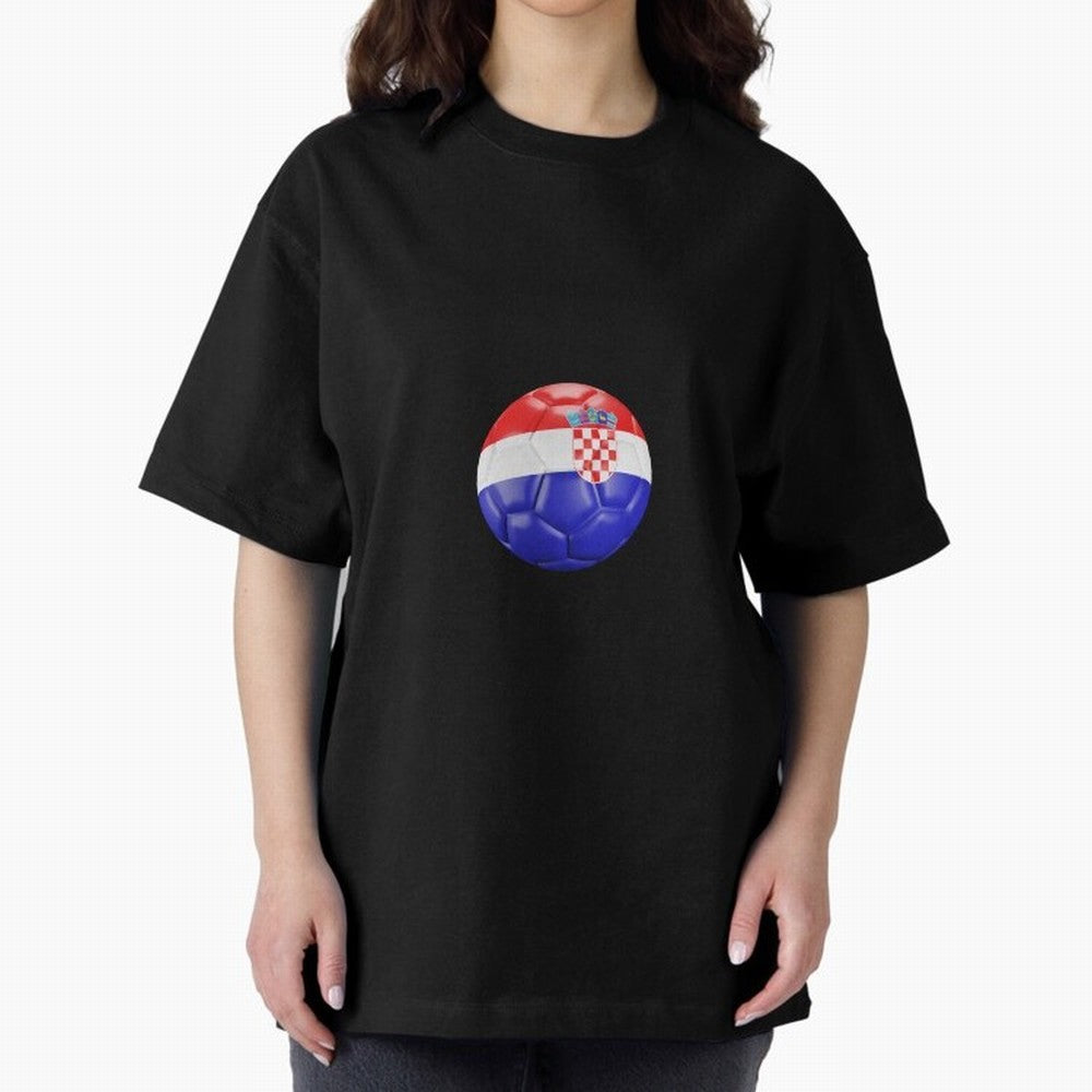 Croatia Ball Classic T-Shirt Celebrate Football Heritage in Global Football Passion for FIFA World Cup 2026 Group Stage, Inspired by Cristiano Ronaldo, Haaland and CR7, Argentina and Brazil, Tournament Hype, Historic Matchups, Family Viewing