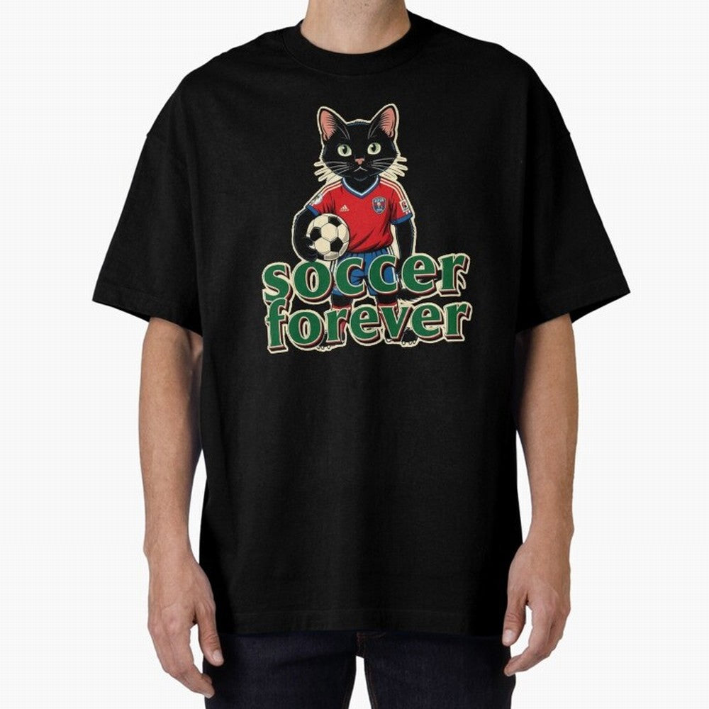 Soccer Forever Retro Cat Classic T-Shirt Support FIFA World Cup 2026 Group Stage with Messi, Neymar and Mbappe, England Energy, Champion Mindset, Group Stage Buzz, Knockout Tension and Passionate Fan Culture; Perfect for People Who Love Argentina,