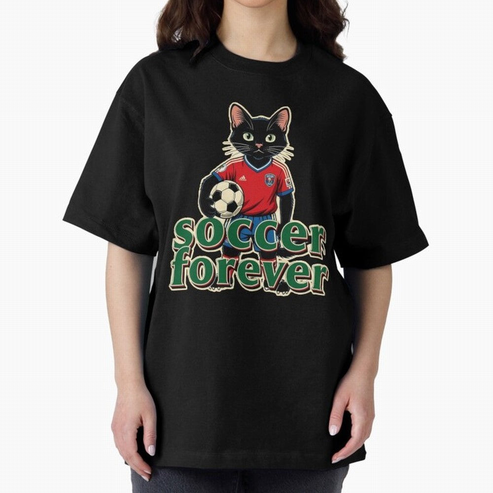 Soccer Forever Retro Cat Classic T-Shirt Support FIFA World Cup 2026 Group Stage with Messi, Neymar and Mbappe, England Energy, Champion Mindset, Group Stage Buzz, Knockout Tension and Passionate Fan Culture; Perfect for People Who Love Argentina,