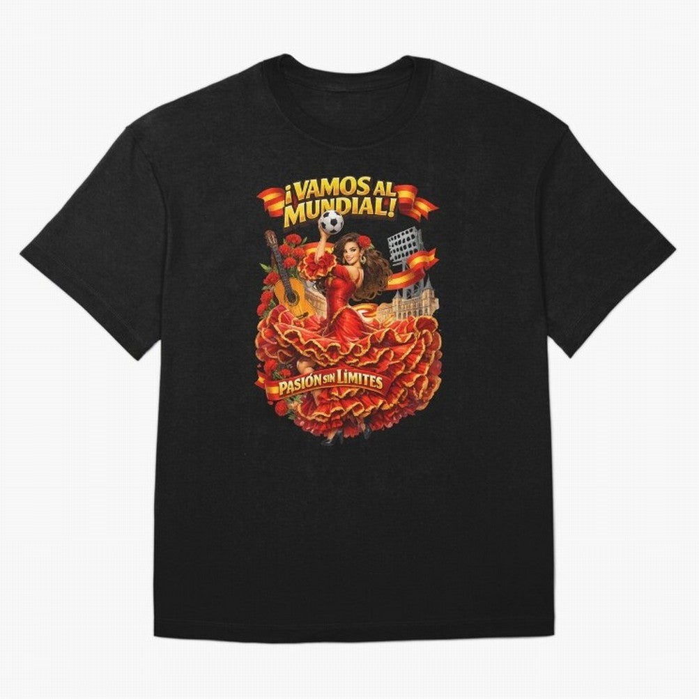 Spanish Flamenco Football Fan Shirt ¨C Unique World Cup 2026 Supporter Design Classic T-Shirt Fuel the FIFA World Cup 2026 Journey through Cristiano Ronaldo Highlights, England Pride, Sports Nostalgia, International Competition, Famous Players and