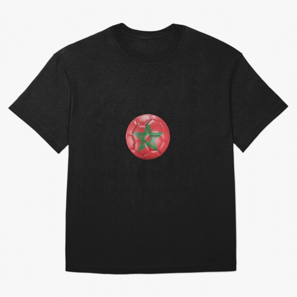 Morocco Ball Classic T-Shirt Support the FIFA World Cup 2026 Journey through CR7 Highlights, Netherlands Pride, Championship Spirit, Famous Goals, Roaring Crowds and International Football Unity; Made for Die Hard Supporters, Soccer Lovers, Game