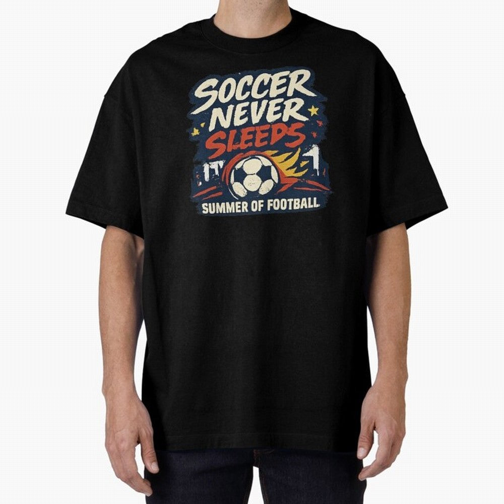 Soccer Never Sleeps Summer of Football Vintage Soccer Fan Tee Classic T-Shirt Step into FIFA World Cup 2026 Made for Neymar, Haaland and Cristiano Ronaldo, Portugal Energy, Stadium Memories, Football Loyalty, International Chants and Championship