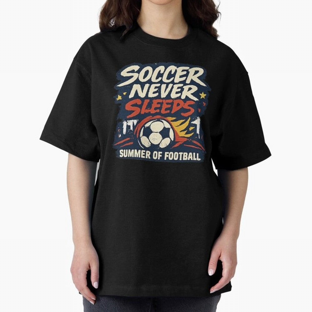 Soccer Never Sleeps Summer of Football Vintage Soccer Fan Tee Classic T-Shirt Step into FIFA World Cup 2026 Made for Neymar, Haaland and Cristiano Ronaldo, Portugal Energy, Stadium Memories, Football Loyalty, International Chants and Championship