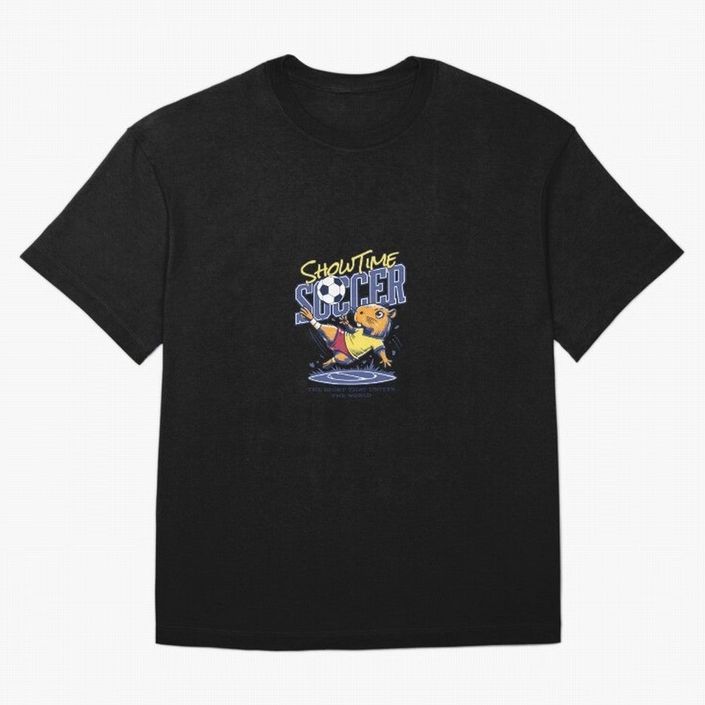 Capybara Soccer Showdown - Showtime World Cup Classic T-Shirt Carry the Dream of FIFA World Cup 2026 Group Stage Connected to Neymar, Haaland and Cristiano Ronaldo, Brazil Energy, Football History, Final Match Energy, Crowd Noise and Once in a