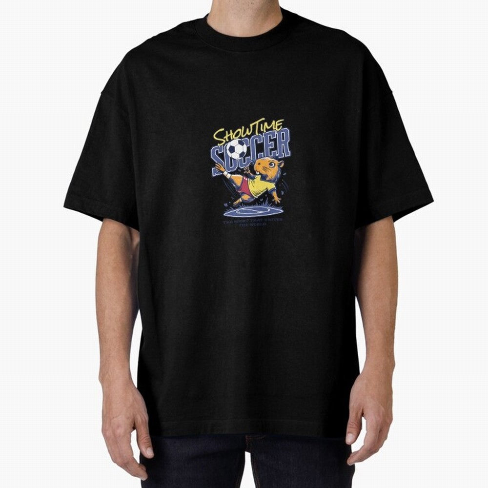 Capybara Soccer Showdown - Showtime World Cup Classic T-Shirt Carry the Dream of FIFA World Cup 2026 Group Stage Connected to Neymar, Haaland and Cristiano Ronaldo, Brazil Energy, Football History, Final Match Energy, Crowd Noise and Once in a