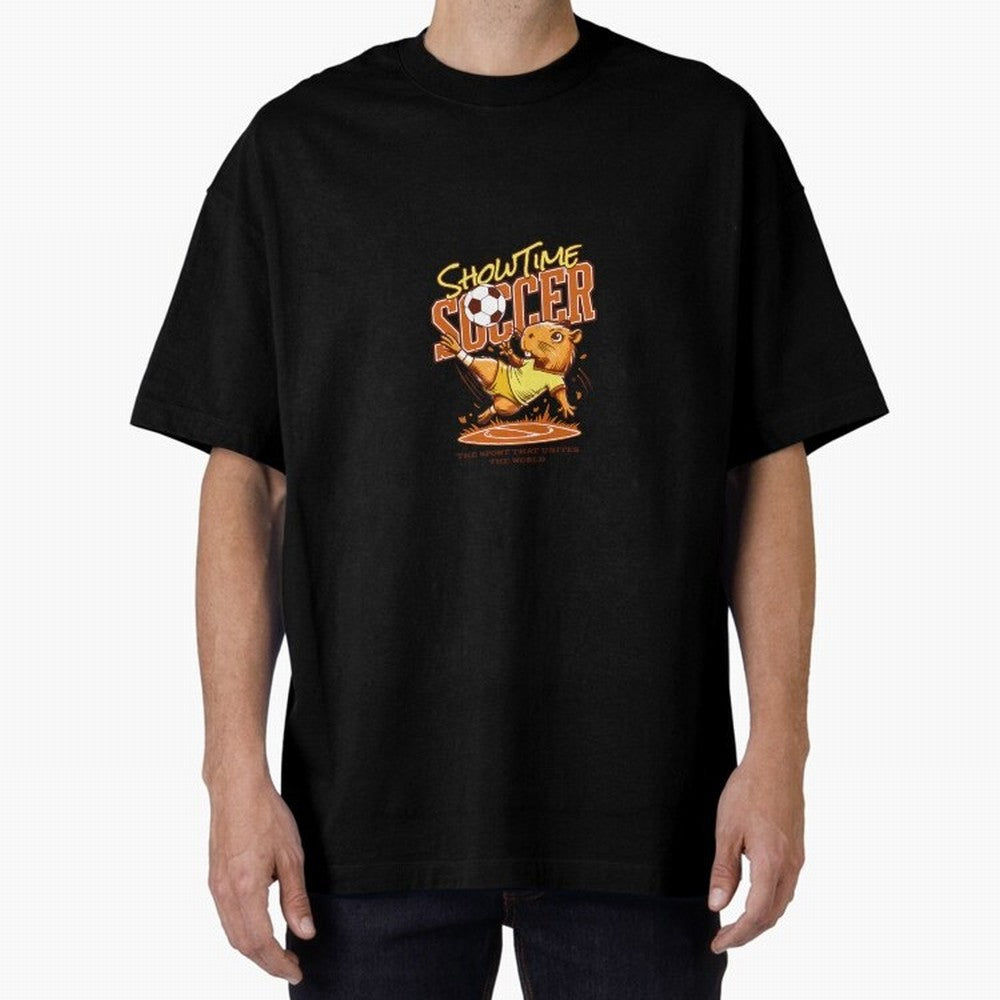 Capybara Playing Soccer Football Yellow Vibes Classic T-Shirt Live for the Drama of FIFA World Cup 2026 USA Canada Mexico for Fans of Mbappe and Neymar and England and Germany, Bringing Soccer Culture, Superstar Moments, National Team Dreams and