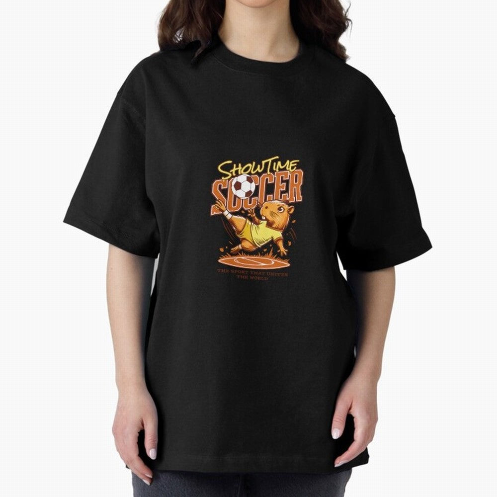 Capybara Playing Soccer Football Yellow Vibes Classic T-Shirt Live for the Drama of FIFA World Cup 2026 USA Canada Mexico for Fans of Mbappe and Neymar and England and Germany, Bringing Soccer Culture, Superstar Moments, National Team Dreams and