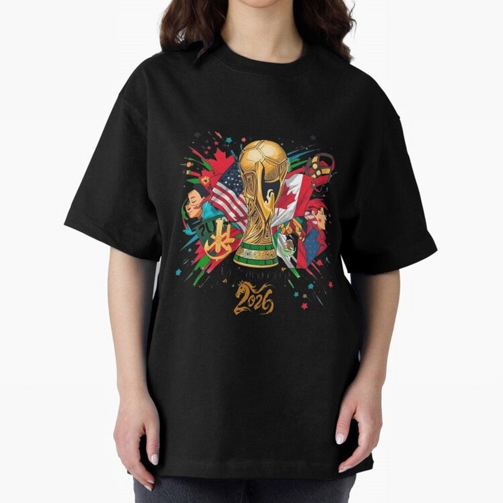 North America 2026 Splash Art Classic T-Shirt Join Supporters Worldwide for Match Day Hype around FIFA World Cup 2026, Neymar, Brazil, Football History, Final Match Energy, Crowd Noise and Once in a Lifetime Moments; Ideal for Fans Who Follow
