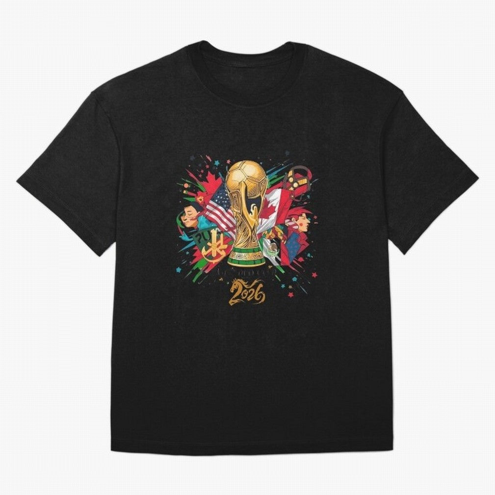 North America 2026 Splash Art Classic T-Shirt Join Supporters Worldwide for Match Day Hype around FIFA World Cup 2026, Neymar, Brazil, Football History, Final Match Energy, Crowd Noise and Once in a Lifetime Moments; Ideal for Fans Who Follow
