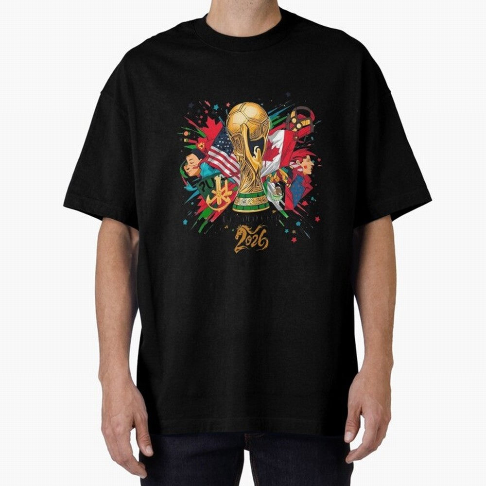 North America 2026 Splash Art Classic T-Shirt Join Supporters Worldwide for Match Day Hype around FIFA World Cup 2026, Neymar, Brazil, Football History, Final Match Energy, Crowd Noise and Once in a Lifetime Moments; Ideal for Fans Who Follow