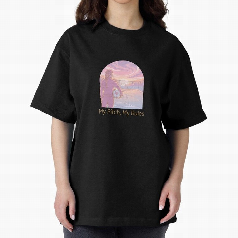 My Pitch My Rules Female Soccer Empowerment Classic T-Shirt Experience Match Day Hype around FIFA World Cup 2026, Mbappe, Netherlands, Stadium Chants, National Pride, Trophy Dreams and Unforgettable Football Memories; Created for Match Day Parties,