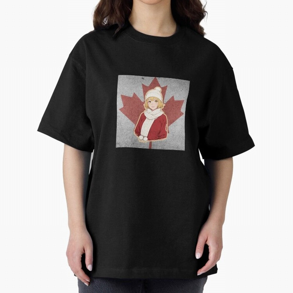 Canada Anime Football Fan Girl World Cup Edition Classic T-Shirt Relive Legendary Nights from FIFA World Cup 2026 Group Stage Spirit, Centered on France and Portugal, Haaland and Mbappe, Supporter Pride, Iconic Celebrations, Legendary Names and