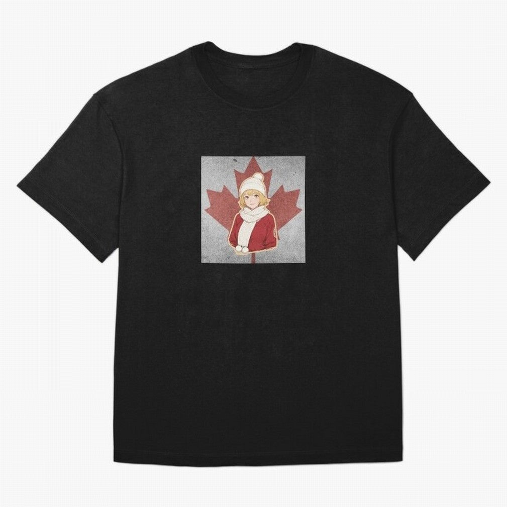 Canada Anime Football Fan Girl World Cup Edition Classic T-Shirt Relive Legendary Nights from FIFA World Cup 2026 Group Stage Spirit, Centered on France and Portugal, Haaland and Mbappe, Supporter Pride, Iconic Celebrations, Legendary Names and