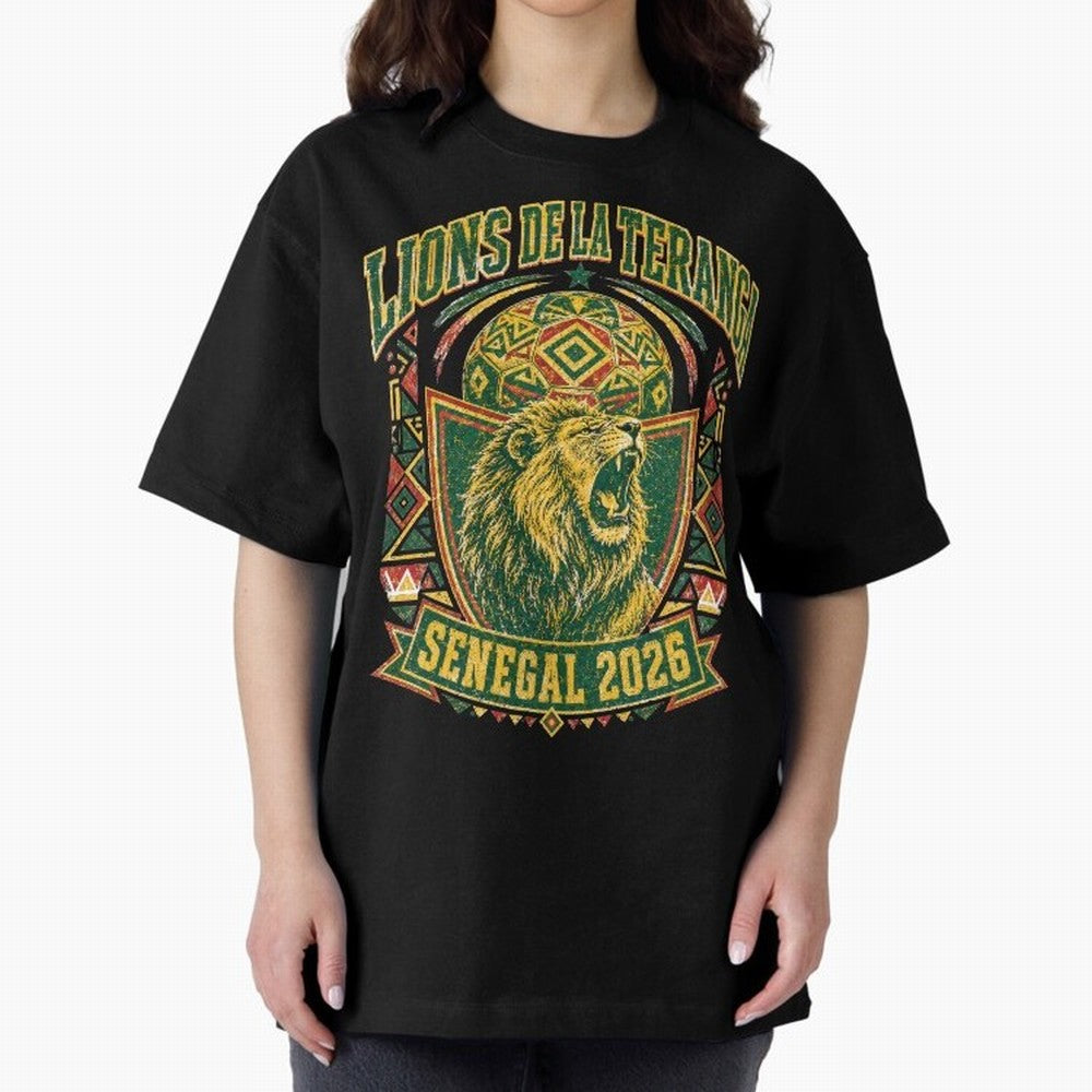 Lions De La Teranga Senegal 2026 World Cup Soccer T-Shirt Classic T-Shirt Make Game Day About FIFA World Cup 2026 USA Canada Mexico for Fans of Mbappe and Neymar and Germany, Bringing Classic Soccer Heritage, Championship Pressure, Fan Loyalty and