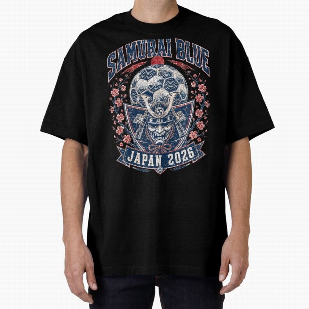Samurai Blue Japan 2026 World Cup Soccer T-Shirt Classic T-Shirt Join the Countdown to FIFA World Cup 2026 Group Stage for Fans of Neymar, Haaland and Cristiano Ronaldo and Portugal, Bringing Worldwide Fan Energy, Dramatic Goals, Stadium Lights and