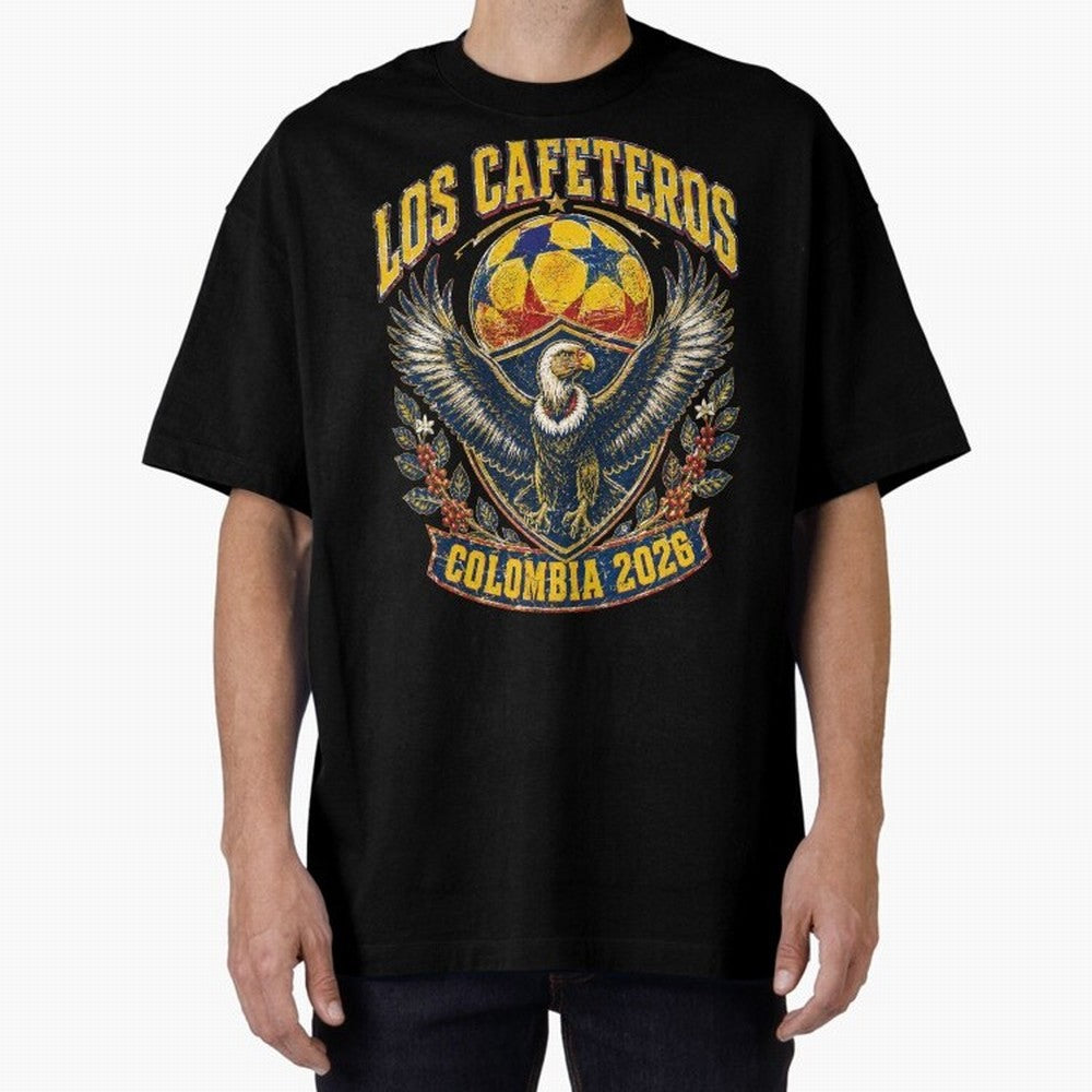 Los Cafeteros Colombia 2026 World Cup Soccer T-Shirt Classic T-Shirt Feel the FIFA World Cup 2026 USA Canada Mexico Journey through Messi, CR7 and Mbappe Highlights, Portugal, Spain and Germany Pride, Soccer Culture, Superstar Moments, National