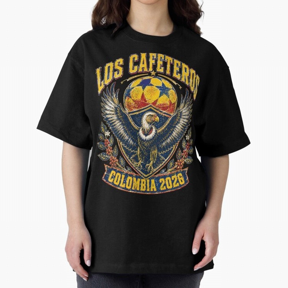Los Cafeteros Colombia 2026 World Cup Soccer T-Shirt Classic T-Shirt Feel the FIFA World Cup 2026 USA Canada Mexico Journey through Messi, CR7 and Mbappe Highlights, Portugal, Spain and Germany Pride, Soccer Culture, Superstar Moments, National